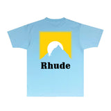 Rhude T Shirts Printed Trendy Pure Cotton