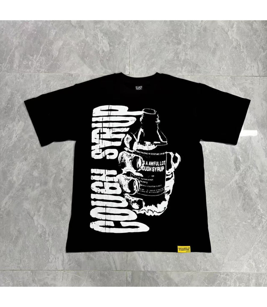 Cough Syrup T Shirts Direct Injection Hot Diamond Short Sleeves