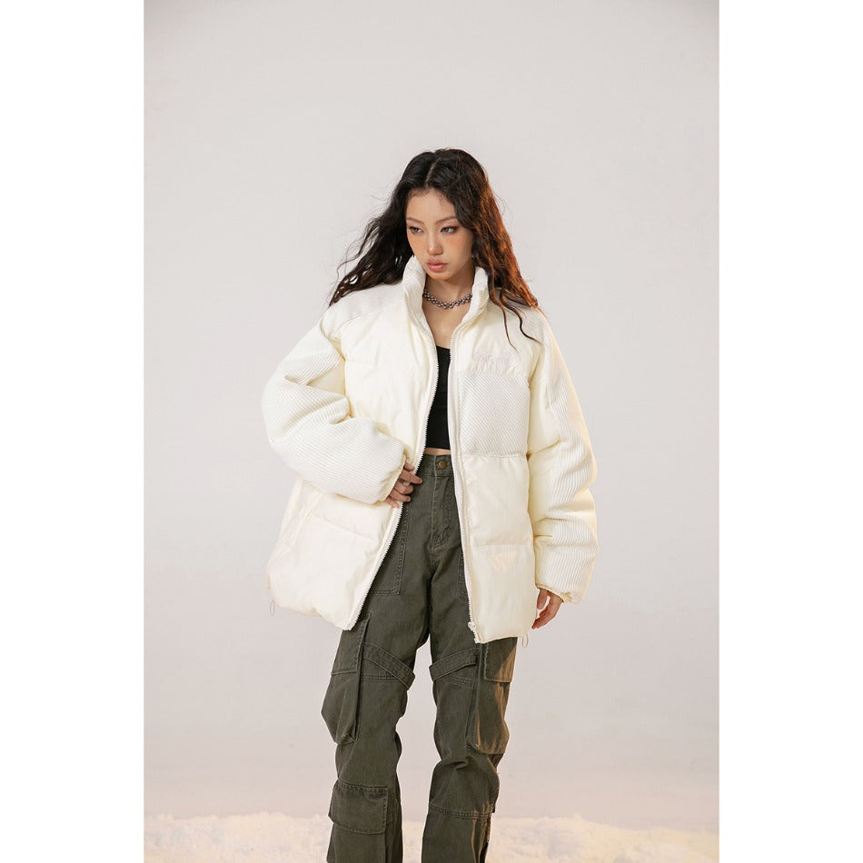 Unisex Coat Stand Collar Winter Coat