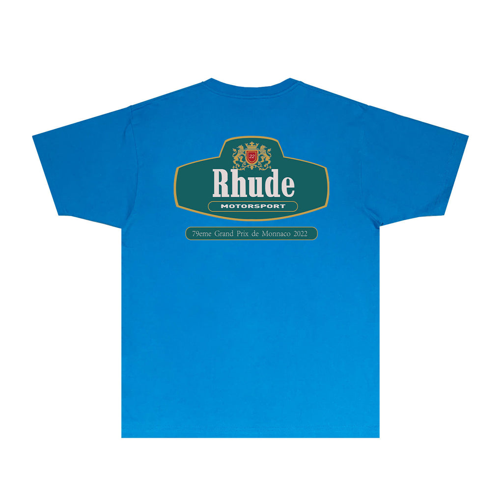 Rhude T Shirts Printed Trendy Pure Cotton