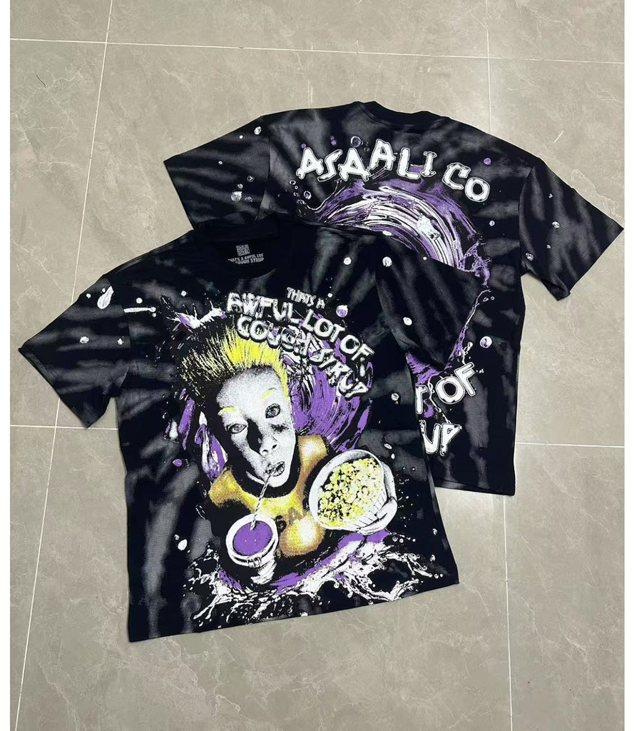 Cough Syrup T Shirts Direct Injection Hot Diamond Short Sleeves