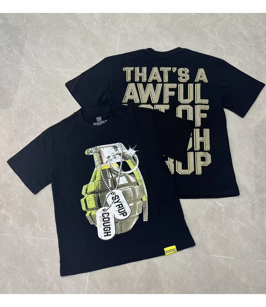 Cough Syrup T Shirts Direct Injection Hot Diamond Short Sleeves