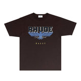 Rhude T Shirts Printed Trendy Pure Cotton