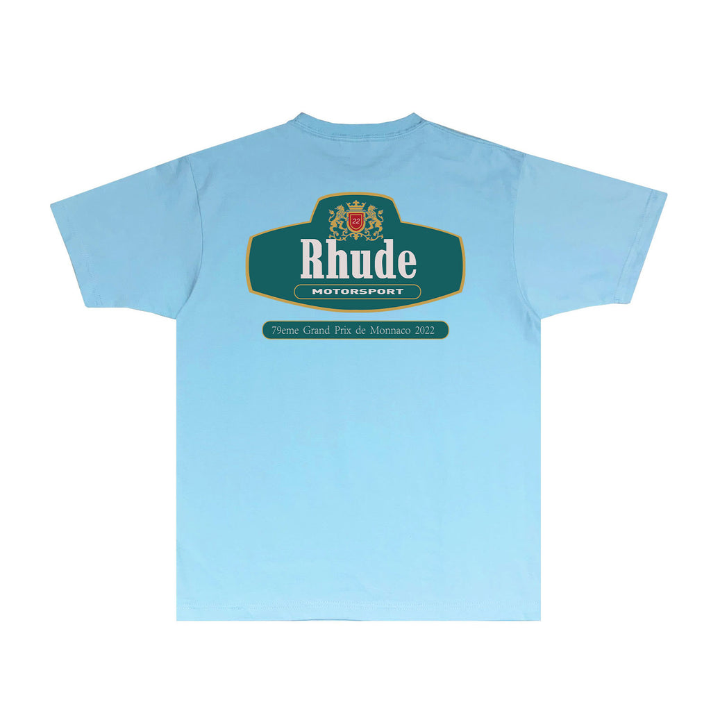Rhude T Shirts Printed Trendy Pure Cotton