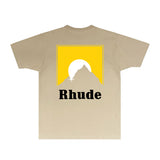Rhude T Shirts Printed Trendy Pure Cotton