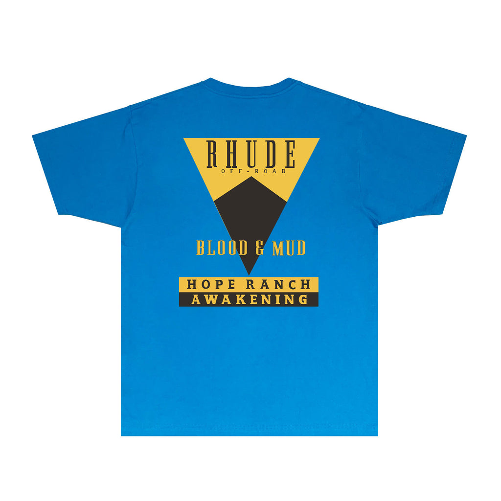 Rhude T Shirts Printed Trendy Pure Cotton