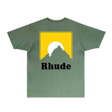 Rhude T Shirts Printed Trendy Pure Cotton