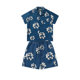 Denim Tears T shirt & Shorts 2 Piece Set Button cardigan woven