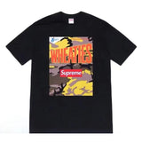 Supreme Men's Alphabet Cartoon Printed Cotton T-shirt Couple