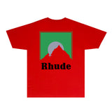 Rhude T Shirts Printed Trendy Pure Cotton