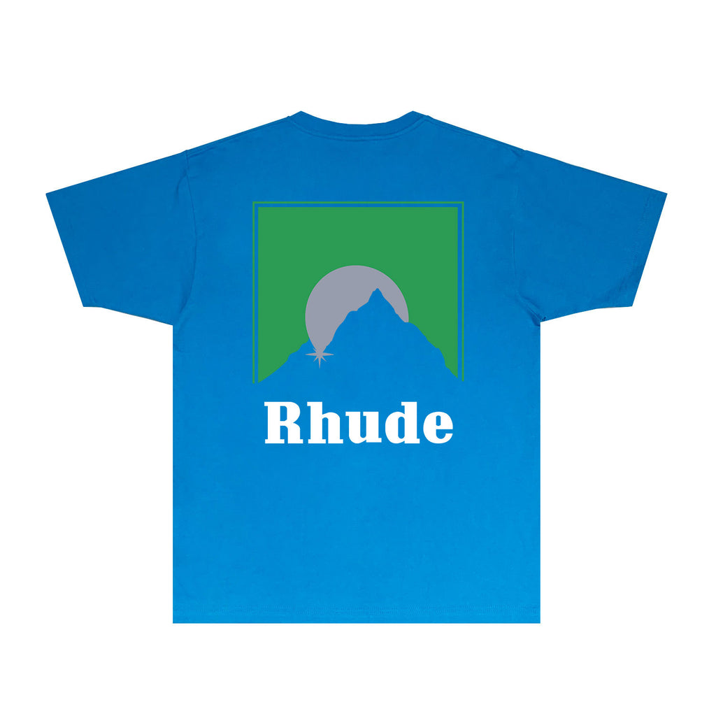 Rhude T Shirts Printed Trendy Pure Cotton