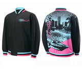 NBA Jacket with All Teams Patterns Warriors Lakers Basketball Wear Loose Thin