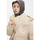 Unisex Coat Winter Student Loose Thick Couple Lamb Wool