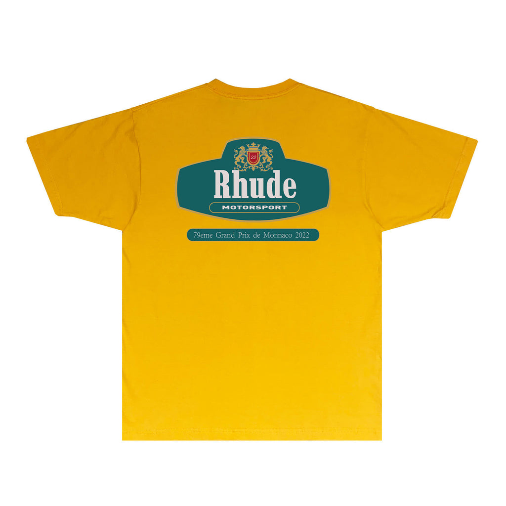 Rhude T Shirts Printed Trendy Pure Cotton