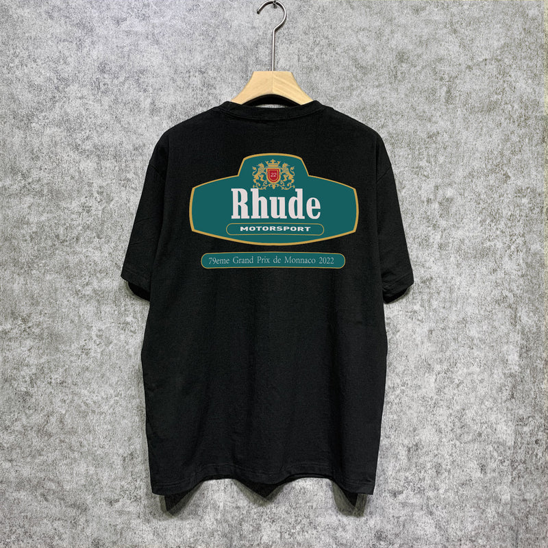 Rhude T Shirts Printed Trendy Pure Cotton