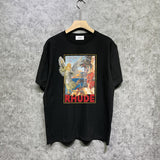 Rhude T Shirts Printed Trendy Pure Cotton