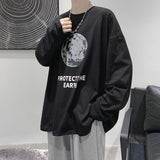 Men T Shirt Loose All-Match Bottoming Shirt