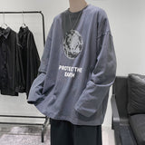 Men T Shirt Loose All-Match Bottoming Shirt