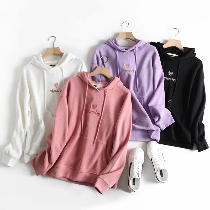 Women Hoodie Idle Style Loose