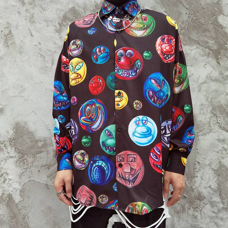 Long Sleeve Shirt Halloween Loose Long Sleeve Shirt Couple