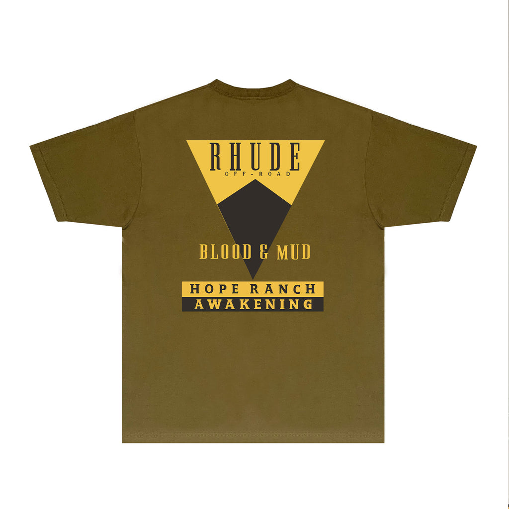 Rhude T Shirts Printed Trendy Pure Cotton
