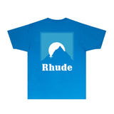 Rhude T Shirts Printed Trendy Pure Cotton