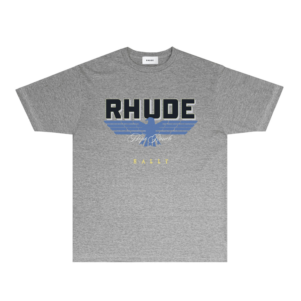 Rhude T Shirts Printed Trendy Pure Cotton