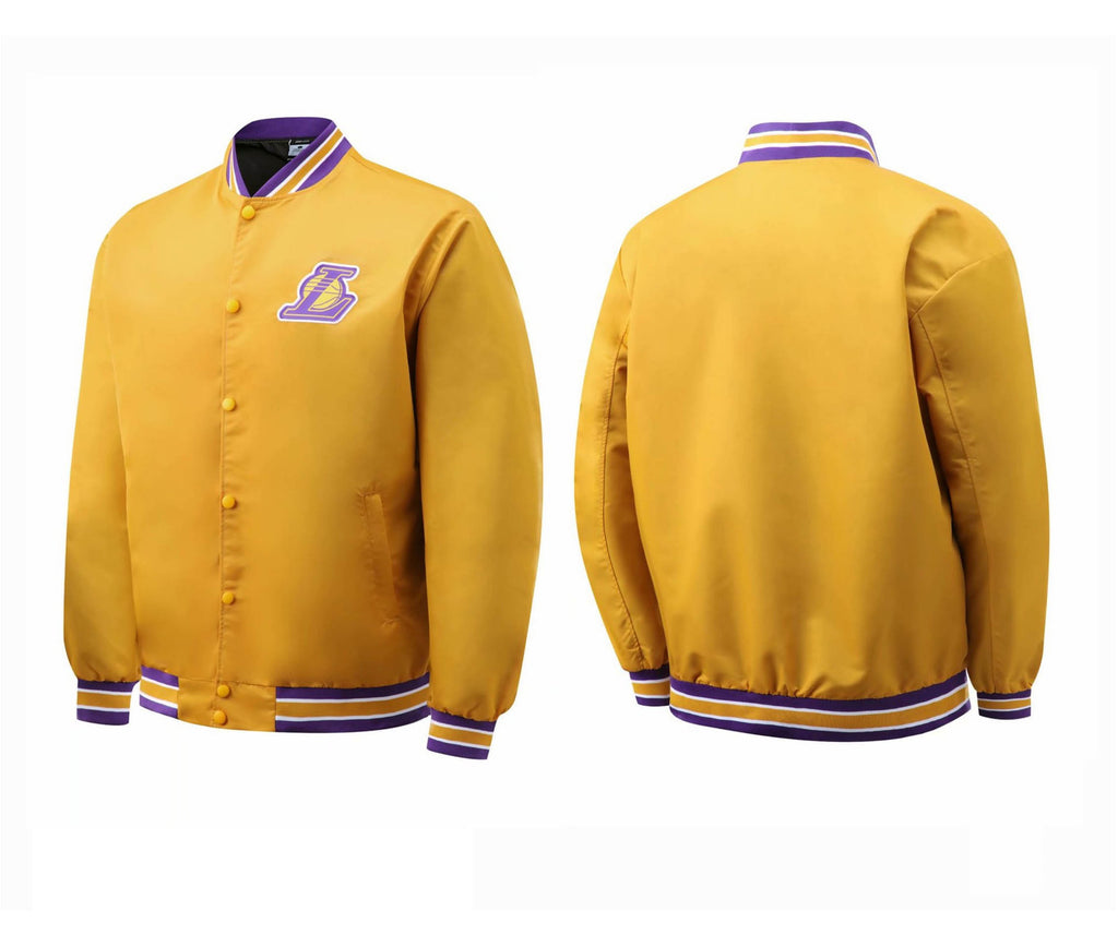 NBA Jacket with All Teams Patterns Warriors Lakers Basketball Wear Loose Thin