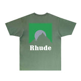 Rhude T Shirts Printed Trendy Pure Cotton