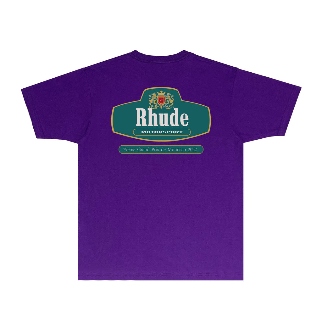 Rhude T Shirts Printed Trendy Pure Cotton