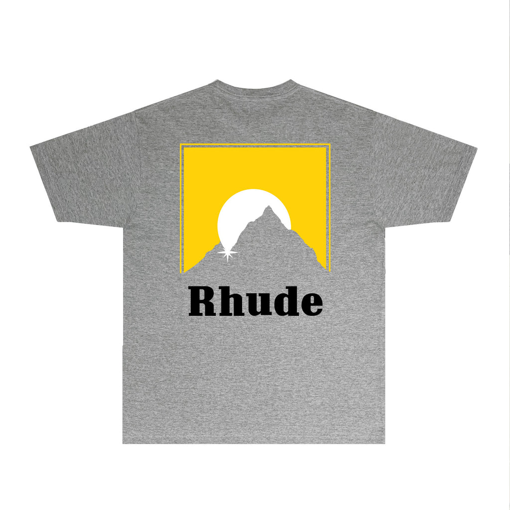 Rhude T Shirts Printed Trendy Pure Cotton