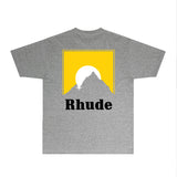 Rhude T Shirts Printed Trendy Pure Cotton