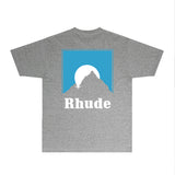 Rhude T Shirts Printed Trendy Pure Cotton