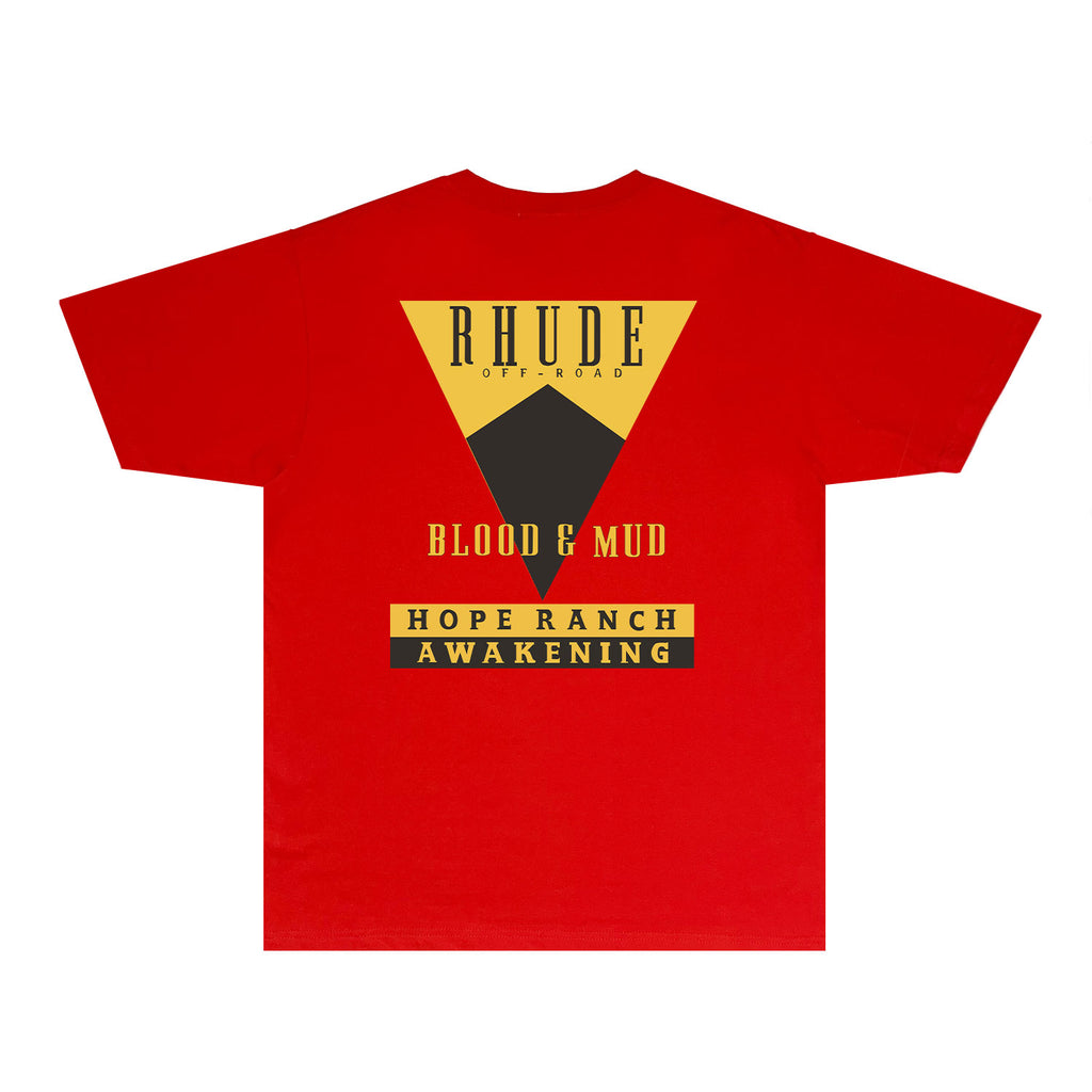 Rhude T Shirts Printed Trendy Pure Cotton