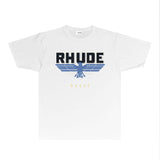 Rhude T Shirts Printed Trendy Pure Cotton
