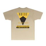 Rhude T Shirts Printed Trendy Pure Cotton