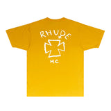 Rhude T Shirts Printed Trendy Pure Cotton