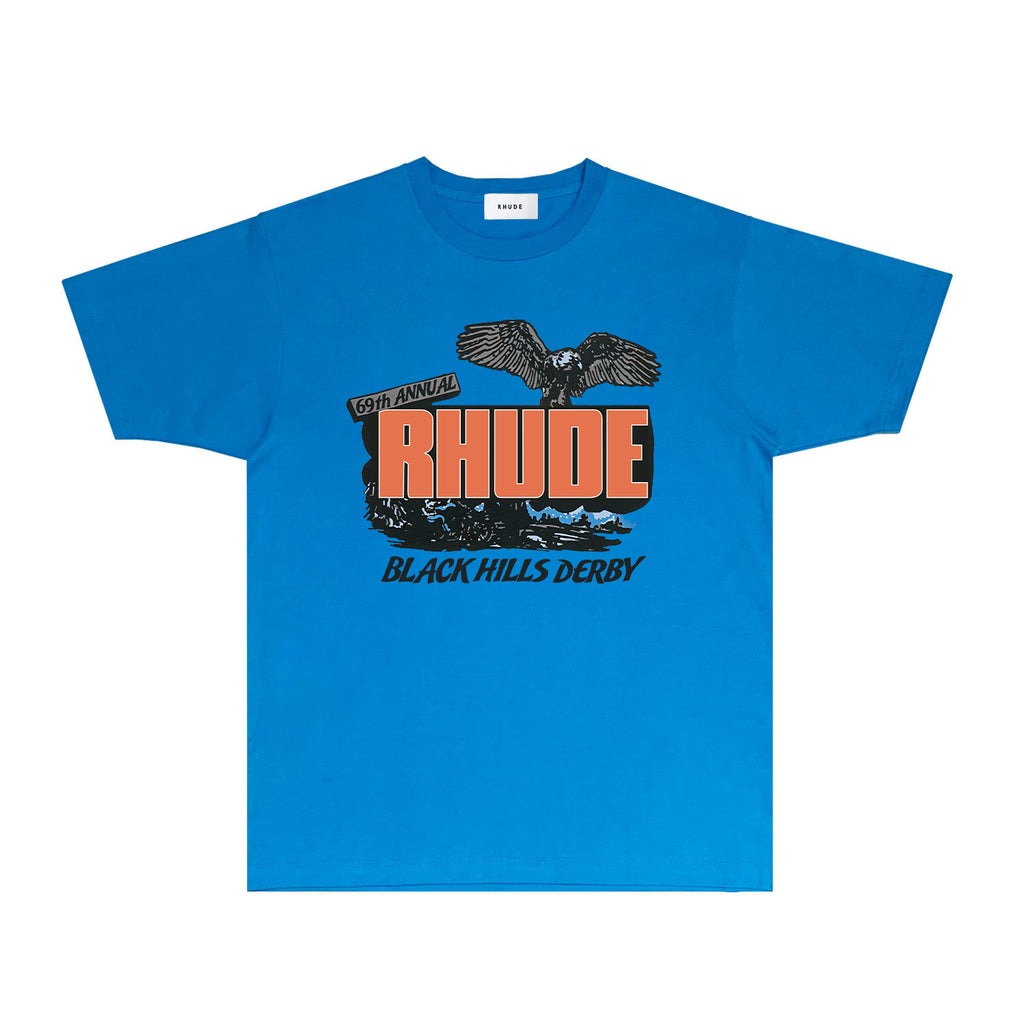 Rhude T Shirts Printed Trendy Pure Cotton