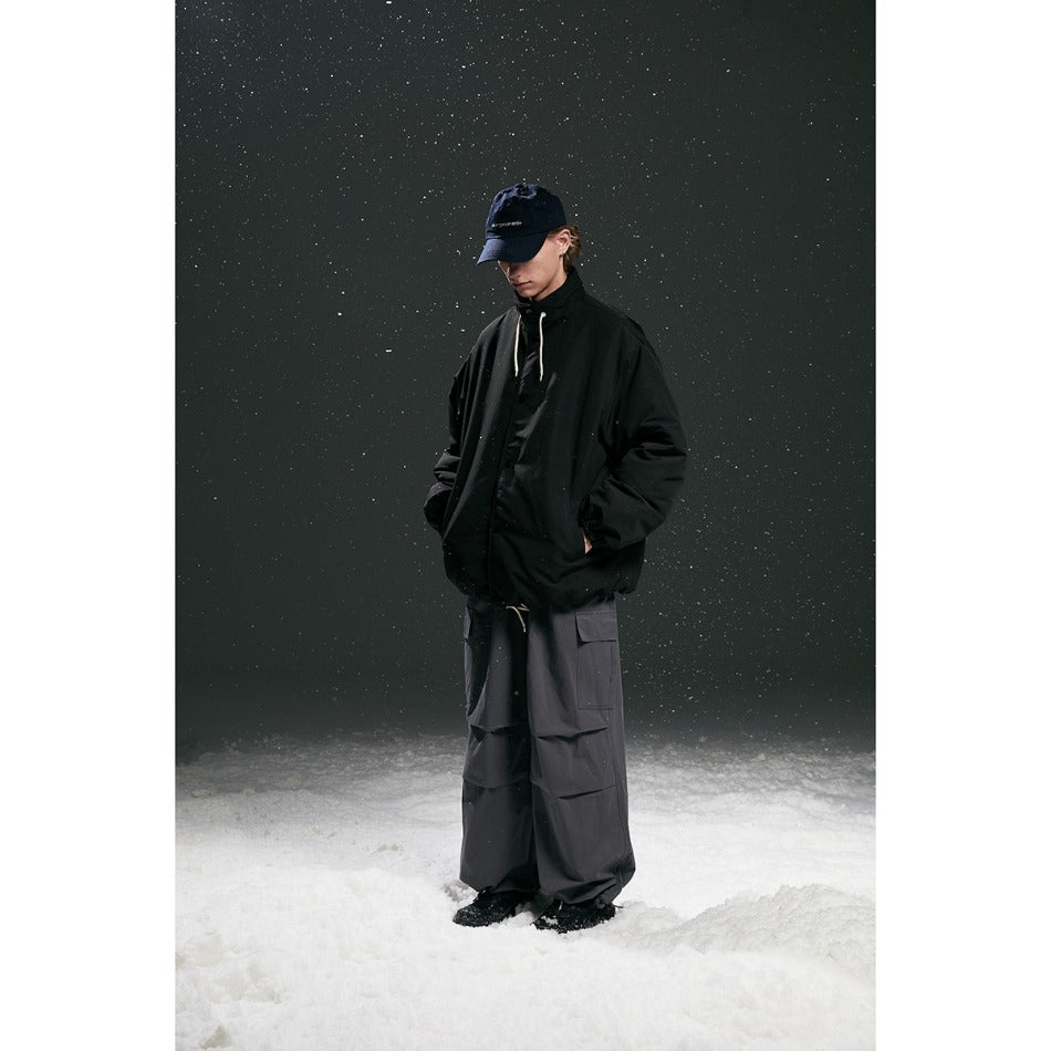 Unisex Coat Leisure Loose Stand Collar Coat Winter