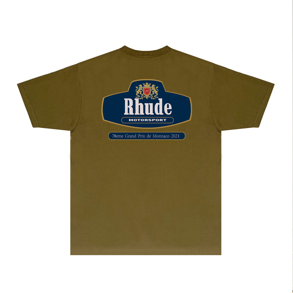 Rhude T Shirts Printed Trendy Pure Cotton