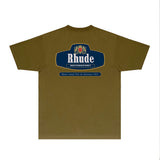 Rhude T Shirts Printed Trendy Pure Cotton