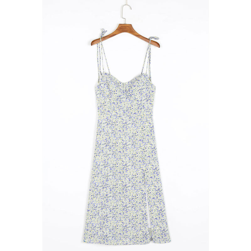 Women Dresses Girl Pastoral Floral Sling Dress