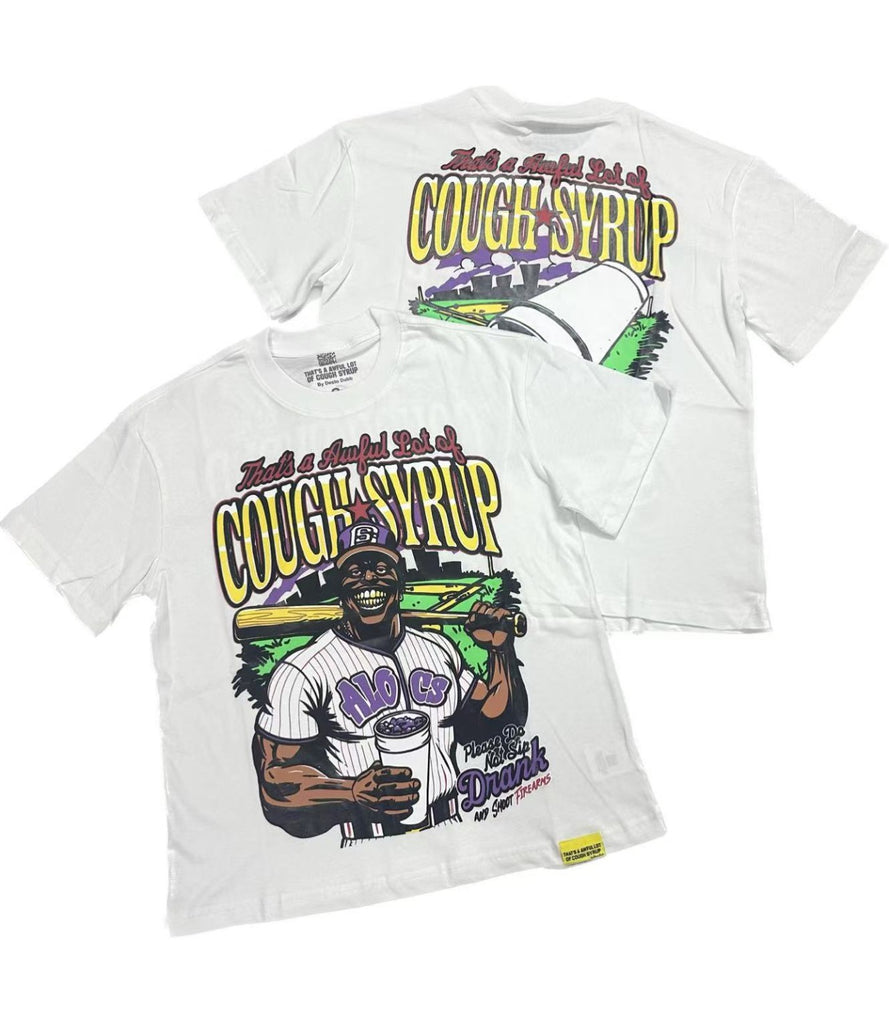 Cough Syrup T Shirts Direct Injection Hot Diamond Short Sleeves