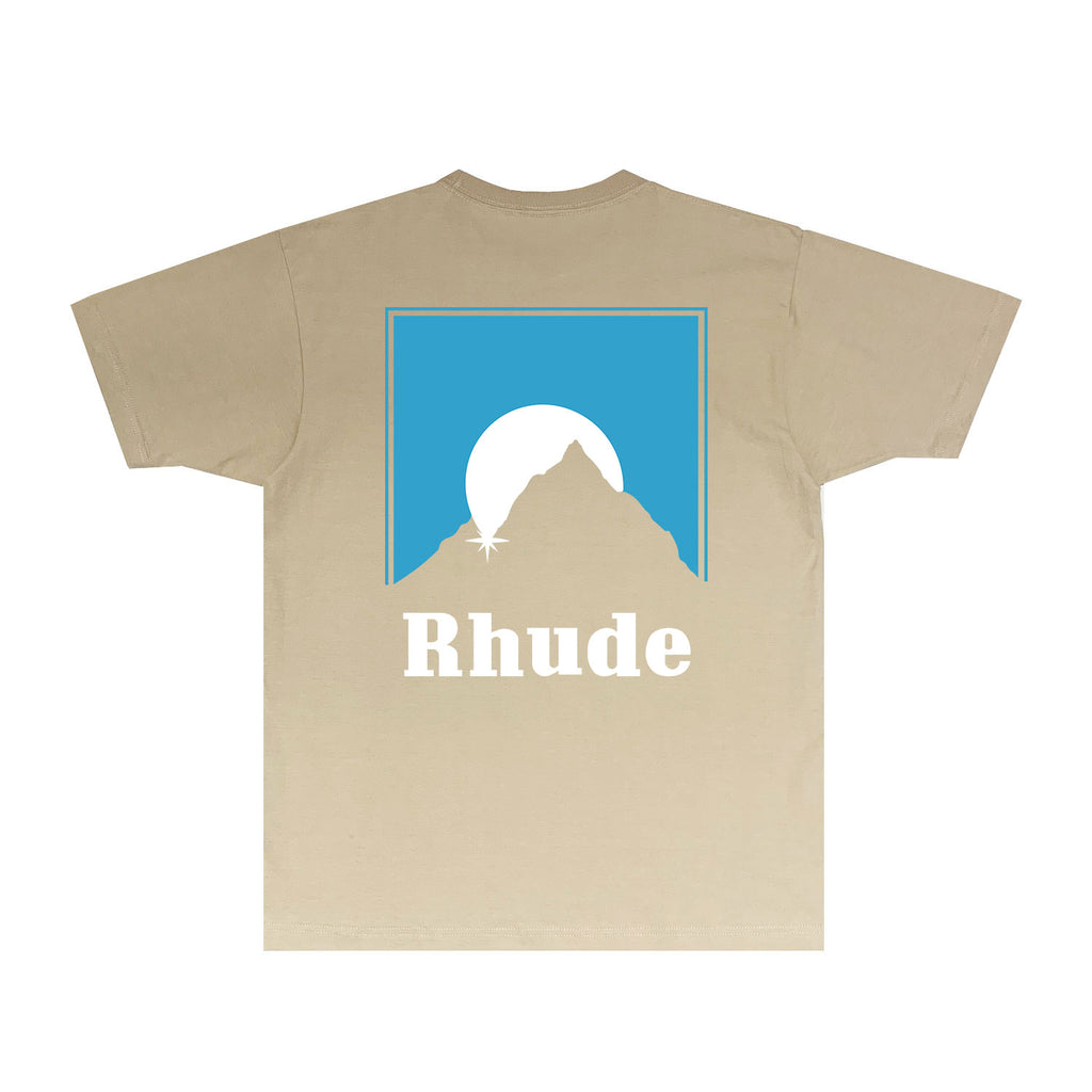 Rhude T Shirts Printed Trendy Pure Cotton