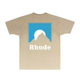 Rhude T Shirts Printed Trendy Pure Cotton