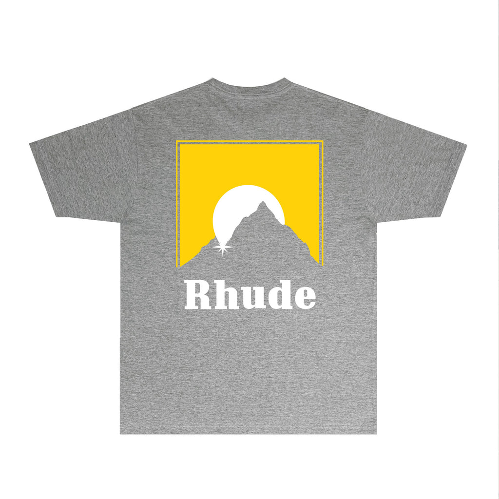 Rhude T Shirts Printed Trendy Pure Cotton