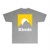 Rhude T Shirts Printed Trendy Pure Cotton
