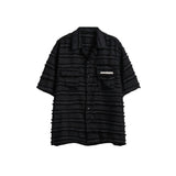 Unisex Shirt Brushed Short-Sleeved Coat Shirt