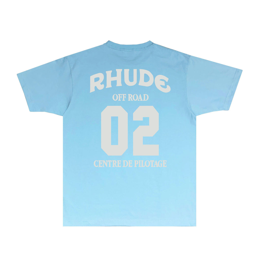 Rhude T Shirts Printed Trendy Pure Cotton