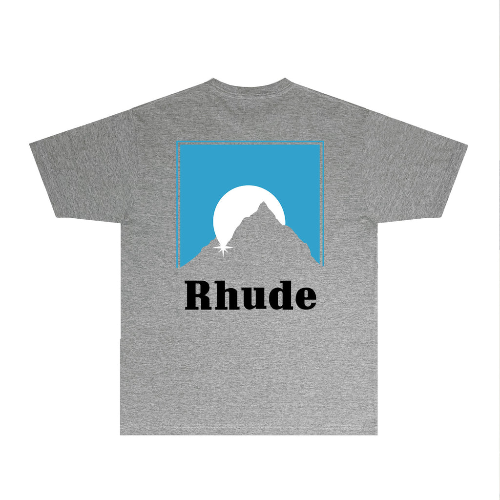 Rhude T Shirts Printed Trendy Pure Cotton